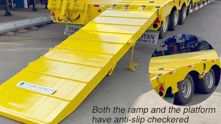Tri Axle Low Bed Trailer Truck - Low Bed Trailer Price in Mauritius