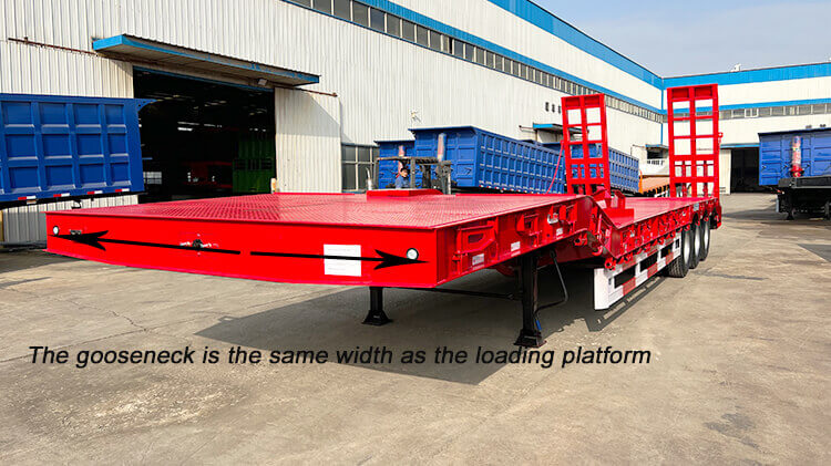 60 Ton 3 Axle Low Bed Trailer for Sale in Mauritius