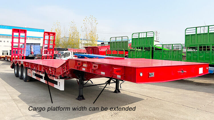 60 Ton 3 Axle Low Bed Trailer for Sale in Mauritius