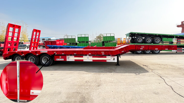 60 Ton 3 Axle Low Bed Trailer for Sale in Mauritius
