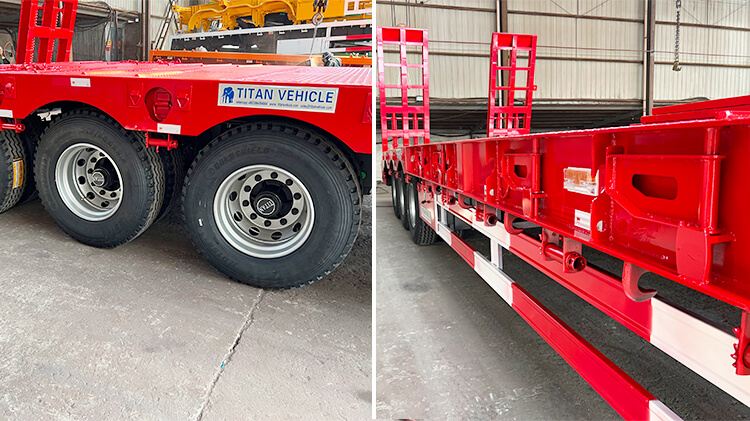 60 Ton 3 Axle Low Bed Trailer for Sale in Mauritius