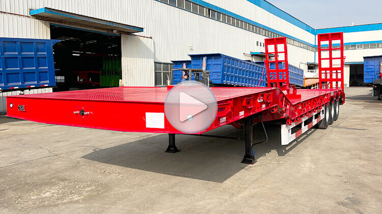 60 Ton 3 Axle Low Bed Trailer for Sale in Mauritius