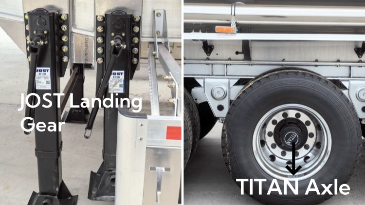 3 Axle 45 CBM Aluminum Gasoline Tanker Trailer for Sale