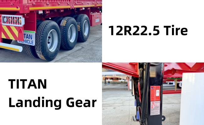 3 Axle 60 Ton Sideboard Trailer  Sidewall Trailer in Mauritius