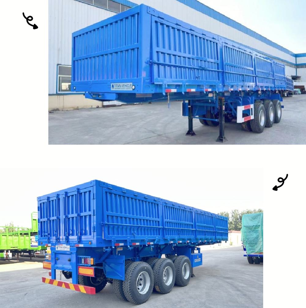 Best 3 Axle Side Dump Trailer for Sale in Mauritus