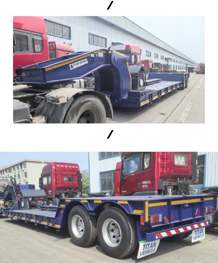 2 Axle 50 Tons Removable Gooseneck Trailer in Mauritius