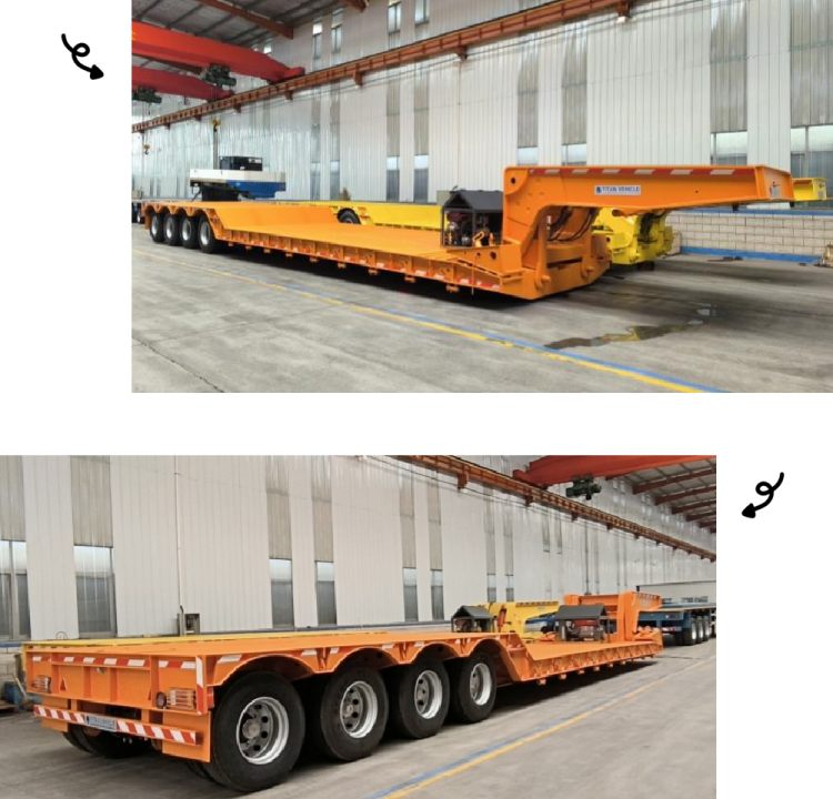 Gooseneck Detachable Lowboy Trailer in Mauritius