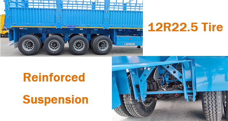 4 Axle 80 Tons Sugar Cane Trailer for Sale in Mauritius