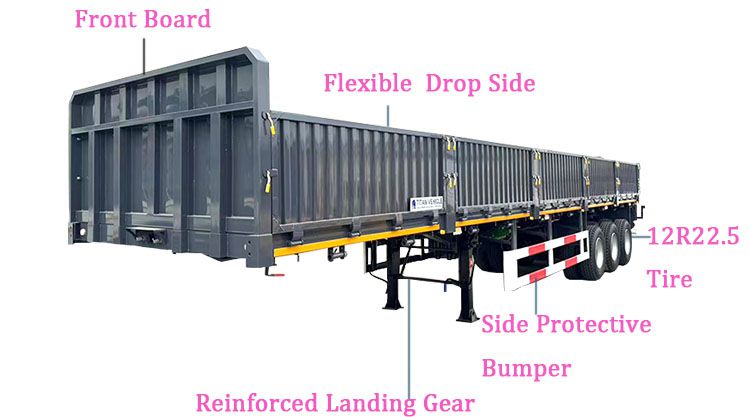 Tri Axle Side Wall Trailer in Mauritius