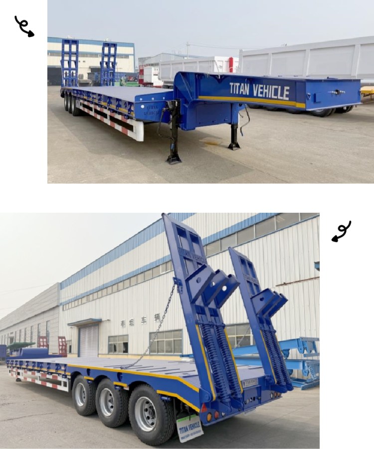 40 Feet Low Bed Semi Trailer in Mauritius