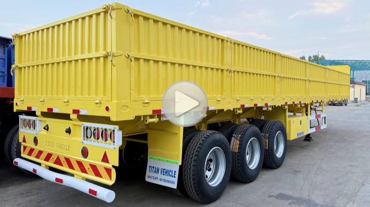 60 Tons Sidewall Trailer with Side Wall in Mauritius