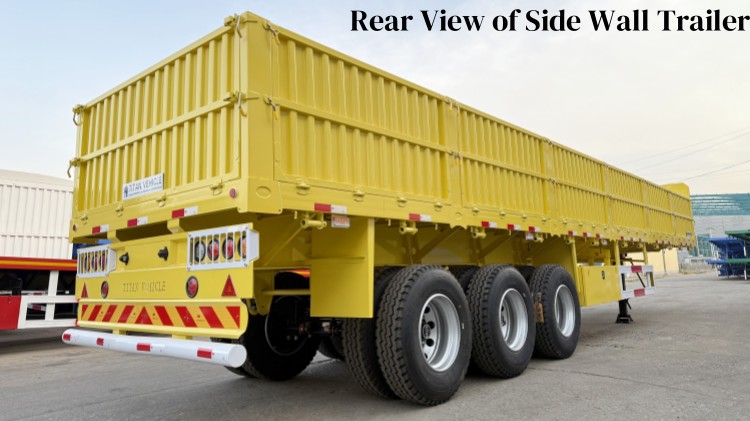 60 Tons Sidewall Trailer with Side Wall in Mauritius
