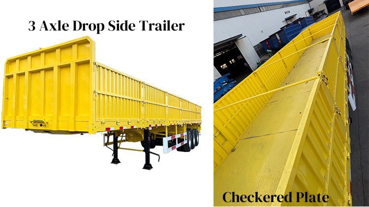 60 Tons Sidewall Trailer with Side Wall in Mauritius