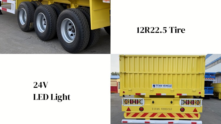 60 Tons Sidewall Trailer with Side Wall in Mauritius