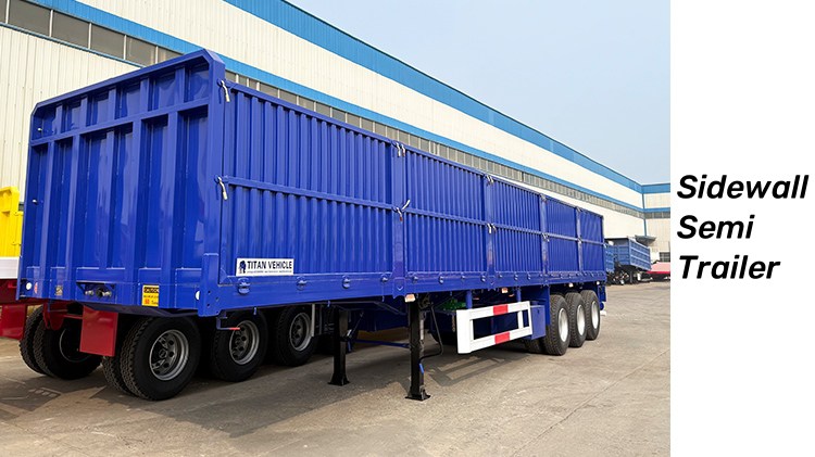 Tri Axle Mining Transport Drop Side Trailer in Mauritius