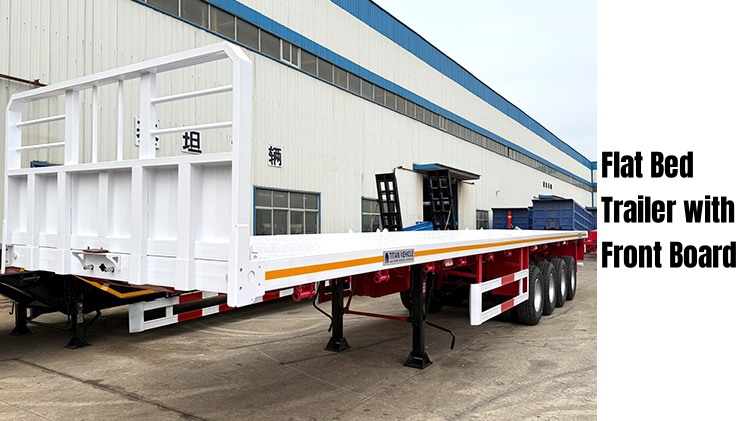 4 Axle 80 Ton Flat Deck Trailer for Sale in Mauritius
