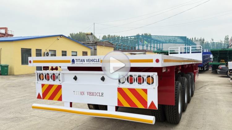 4 Axle 80 Ton Flat Deck Trailer for Sale in Mauritius