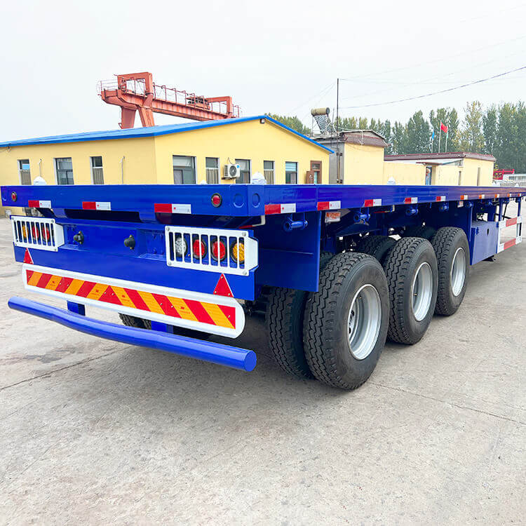 3 Axle 60 Ton Flatbed Semi Trailer