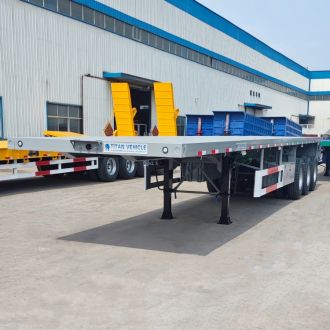 Tri Axle 40 Ft Flatbed Trailer