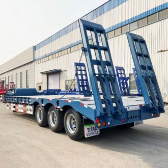 3 Axles 60 Ton Lowbed Trailer