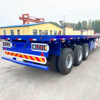 3 Axle 60 Ton Flatbed Semi Trailer